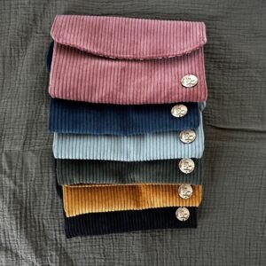 Portefeuille Velours Côtelé