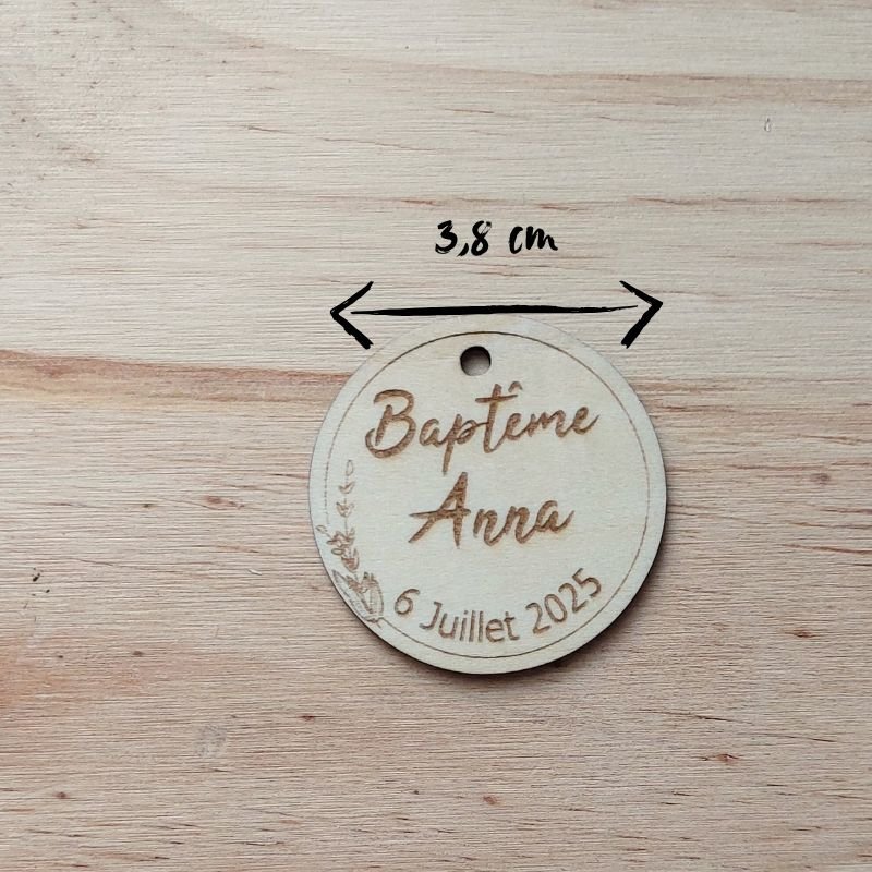 dimension médaillon bois rond