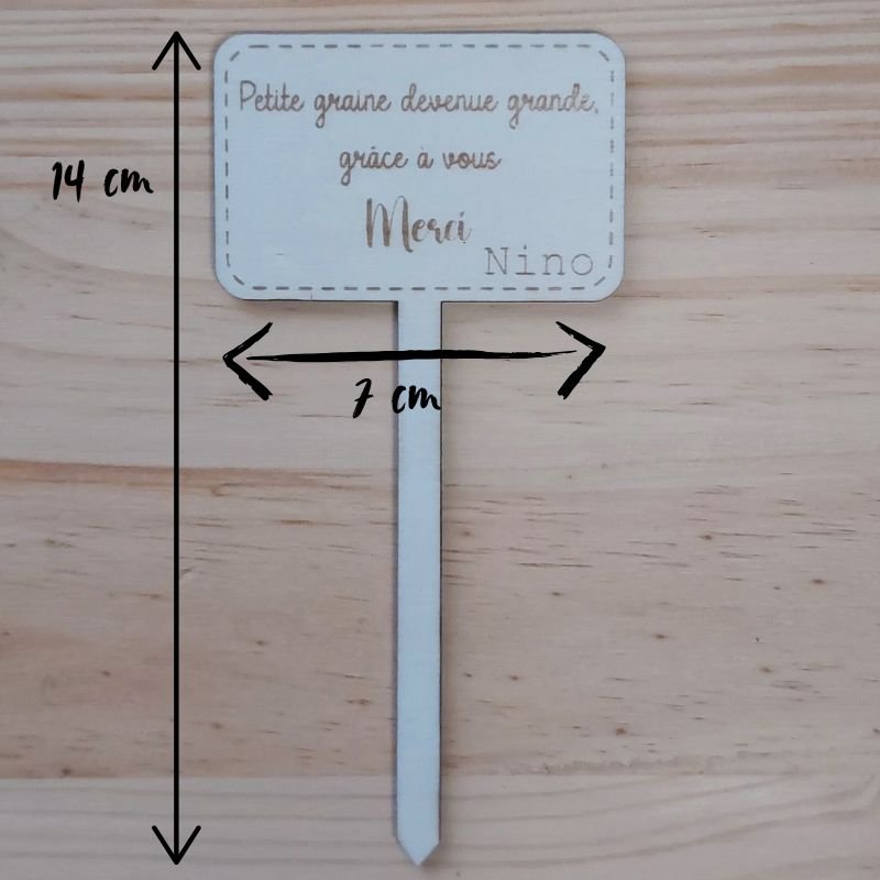 Pieu de Plante personnalisé - Cadeau de fin d'année – Image 9