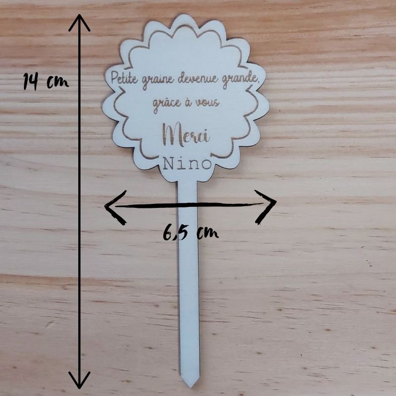 Pieu de Plante personnalisé - Cadeau de fin d'année – Image 7