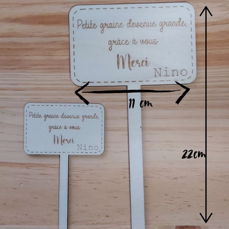 Pieu de Plante personnalisé - Cadeau de fin d'année – Image 2