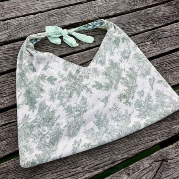 Sac Origami Réversible - Vichy/Toile de Jouy – Image 2
