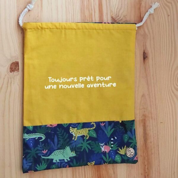 Sac de change – Motif avion & ciel étoilé rose – Image 15