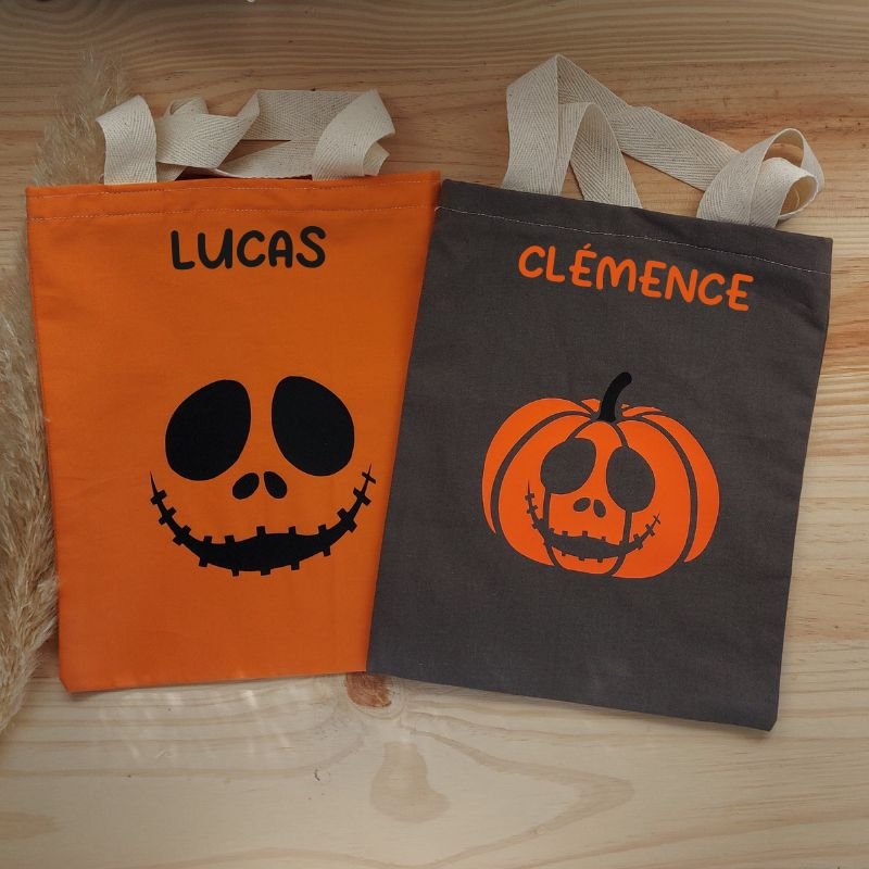 Mini Tote bag Halloween Personnalisé
