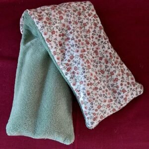 Bouillotte Longue pour le Cou Douce Vert Sauge - Graines de Lin Bio