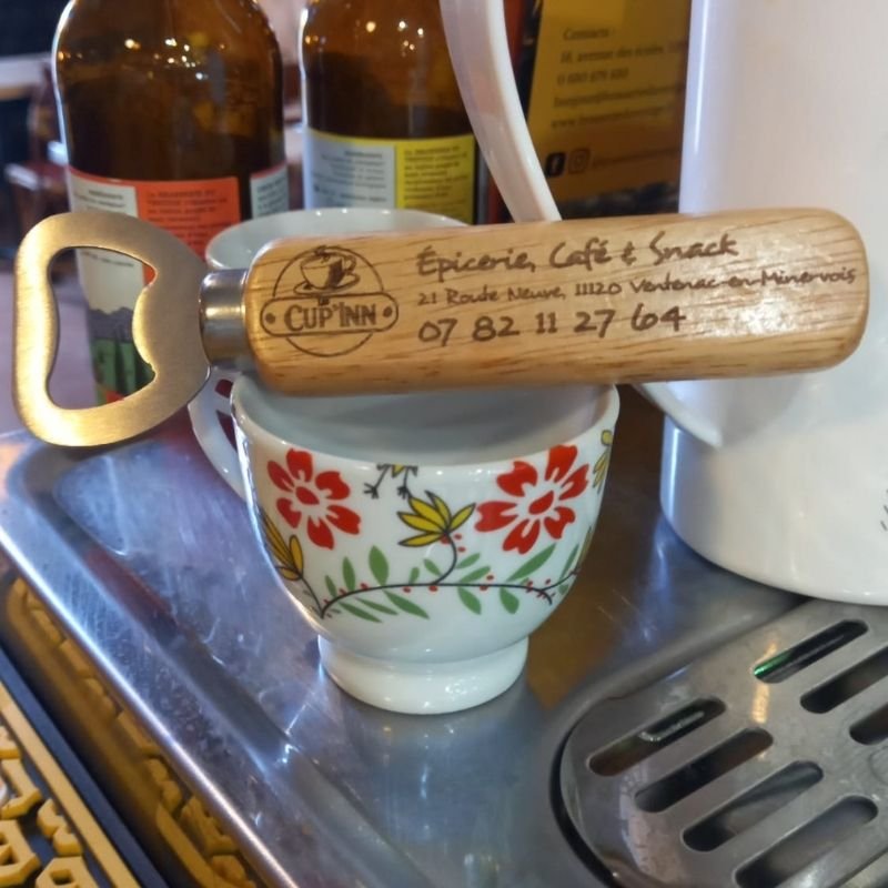 plaque porte abeille bois