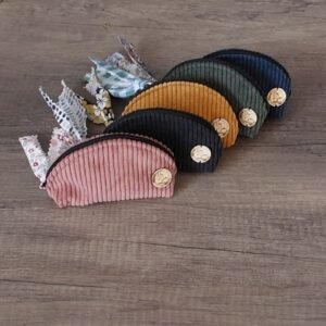 porte-monnaie velours côtelé