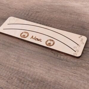 Porte Cartes en Bois personnalisé pour Enfant Lion