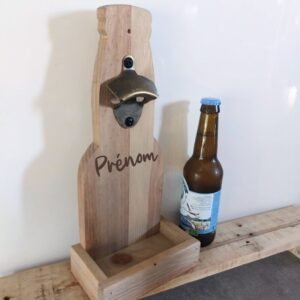 Décapsuleur Mural "Prénom" - Cadeau homme original