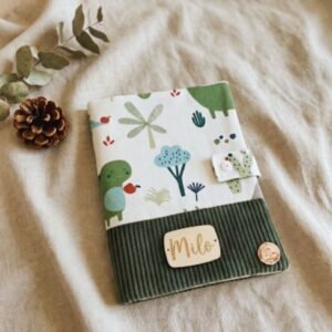 protège carnet de santé vert