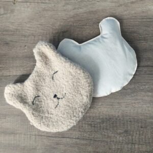 Bouillotte Peluche Ourson Enfant- Graines de lin bio françaises